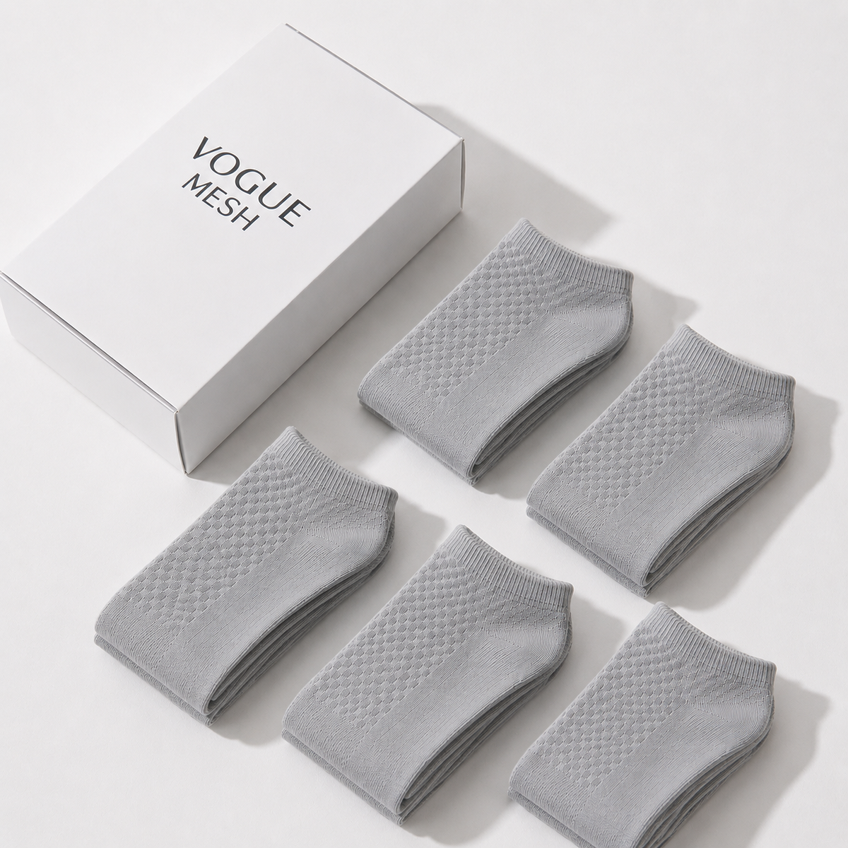 5 pack breathable socks by Vogue Mesh